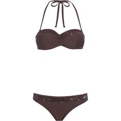 BRUNO BANANI Bikini Set Damen coffee