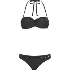 BRUNO BANANI Bikini Set Damen black