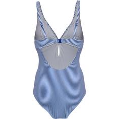 Rückansicht von S.OLIVER Badeanzug Damen light blue-white