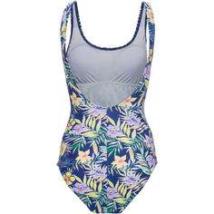 Rückansicht von VENICE BEACH Badeanzug Damen navy-lemone