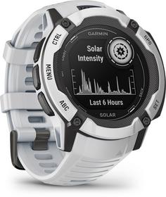 Rückansicht von Garmin Instinct 2X Solar Sportuhr whitestone