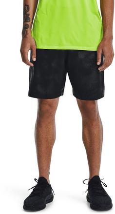 Rückansicht von Under Armour Woven Emboss Funktionsshorts Herren black-black