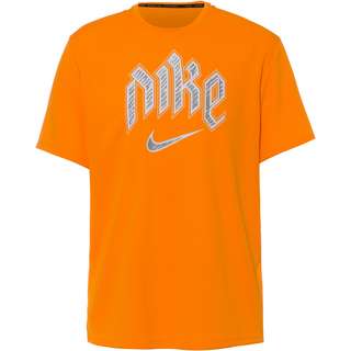Nike Miler Funktionsshirt Herren vivid orange-reflective silv