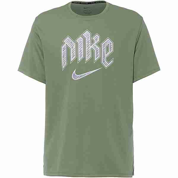 Nike Miler Funktionsshirt Herren oil green-reflective silv