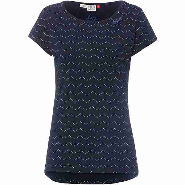 Online Ragwear SportScheck navy Damen kaufen T-Shirt Mintt Zag Zig im von Shop