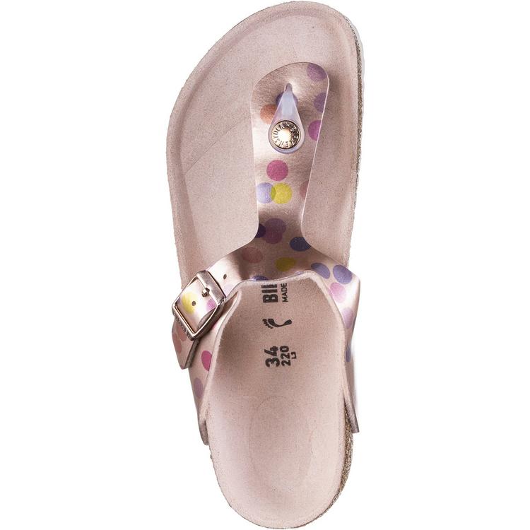 Birkenstock Birkenstock Gizeh ELECTRIC METALLIC DOTS Zehentrenner M&auml;dchen - copper - 0 | SportScheck