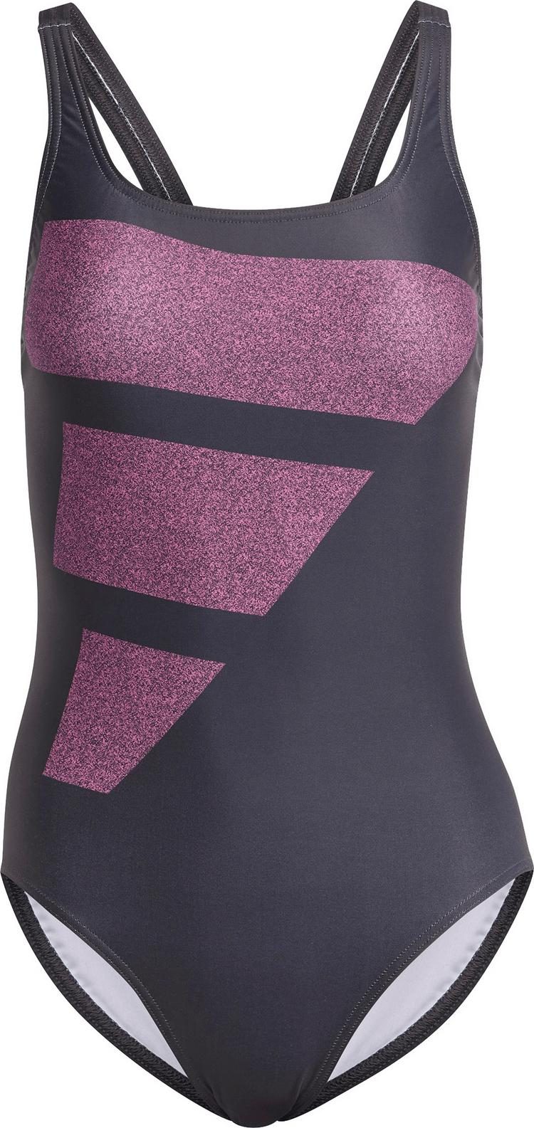 adidas adidas BIG BARS SUIT Schwimmanzug Damen - carbon-pink fusion - 0 | SportScheck