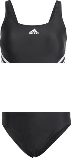 adidas 3S SPORTY BIK Bikini Set Damen black-white