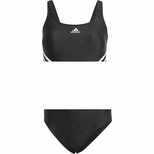 adidas 3S SPORTY BIK Bikini Set Damen black-white