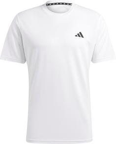 adidas TRAIN ESSENTIALS BASE Funktionsshirt Herren white-black