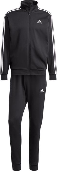 adidas BASIC 3-STREIFEN Trainingsanzug Herren black