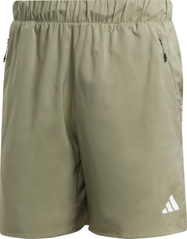 adidas adidas Train Icons 3-Streifen Funktionsshorts Herren - silver pebble-pulse lime-white - 0 | SportScheck