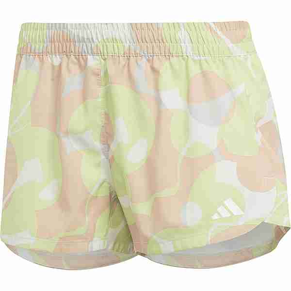 adidas PACER TRAIN ESSENTIALS Funktionsshorts Damen pulse lime-print