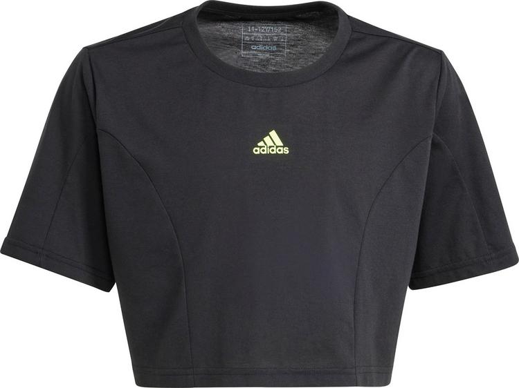 adidas adidas Croptop M&auml;dchen - black-lucid lemon - 0 | SportScheck