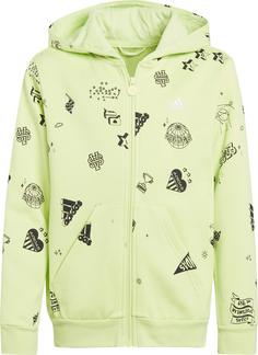 adidas Sweatjacke Kinder pulse lime-black-white