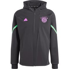 adidas FC Bayern München Funktionsjacke Herren black-shock purple