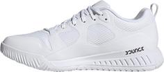 Rückansicht von adidas Court Team Bounce 2.0 Hallenschuhe Herren ftwr white-core black-ftwr white