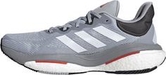 Rückansicht von adidas SOLARGLIDE 6 Laufschuhe Herren halo silver-ftwr white-better scarlet