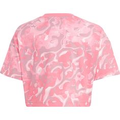 Rückansicht von adidas AOP T-Shirt Kinder clear pink-orchid fusion-wonder orchid