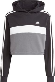 Rückansicht von adidas 3 STRIPES TIBERIO Trainingsanzug Kinder black-white-white