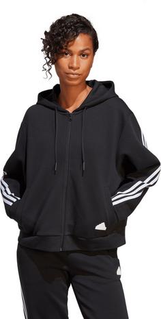 Rückansicht von adidas Future Icons 3s Sweatjacke Damen black