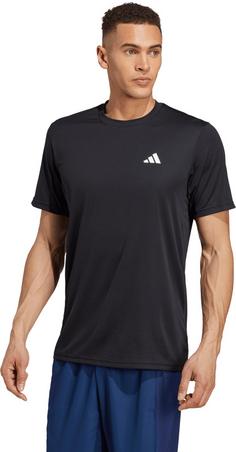 Rückansicht von adidas Training Essentials Base Funktionsshirt Herren black-white