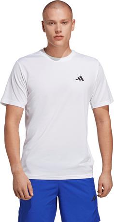 Rückansicht von adidas TRAIN ESSENTIALS BASE Funktionsshirt Herren white-black