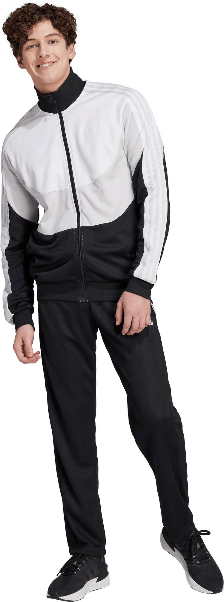 adidas adidas COLORBLOCK Trainingsanzug Herren - black-grey one-white - 0 | SportScheck