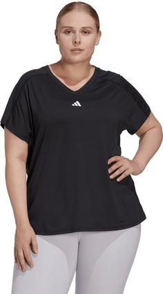 Rückansicht von adidas AEROREADY TRAIN ESSENTIALS MINIMAL Funktionsshirt Damen black