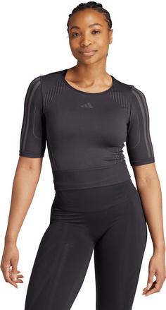 Rückansicht von adidas AEROKNIT Funktionsshirt Damen black-grey six