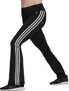 Rückansicht von adidas TRAINING ESSENTIALS FLARED Trainingshose Damen black