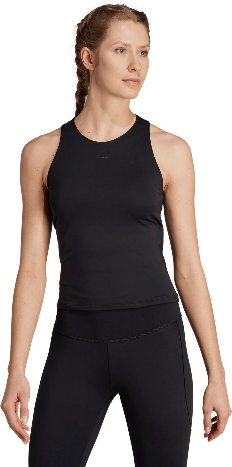 adidas adidas YOGA STUDIO Funktionstank Damen - black-carbon - 0 | SportScheck