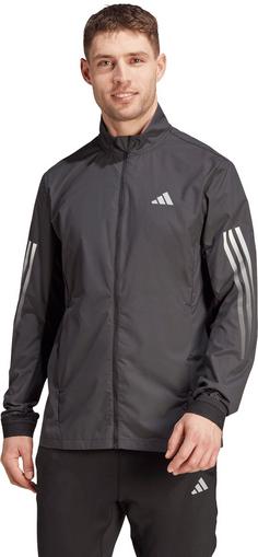 Rückansicht von adidas RUN Laufjacke Herren black