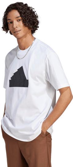 Rückansicht von adidas Future Icons Badge of Sports T-Shirt Herren white-black