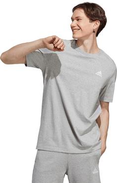 Rückansicht von adidas Essentials T-Shirt Herren medium grey heather