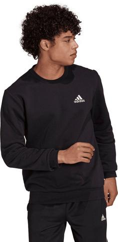 Rückansicht von adidas Essentials Feelcozy Sweatshirt Herren black-white