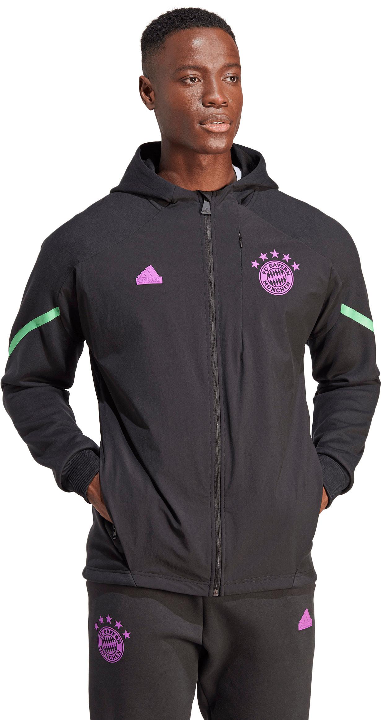 Adidas FC Bayern München Funktionsjacke Herren black-shock purple  