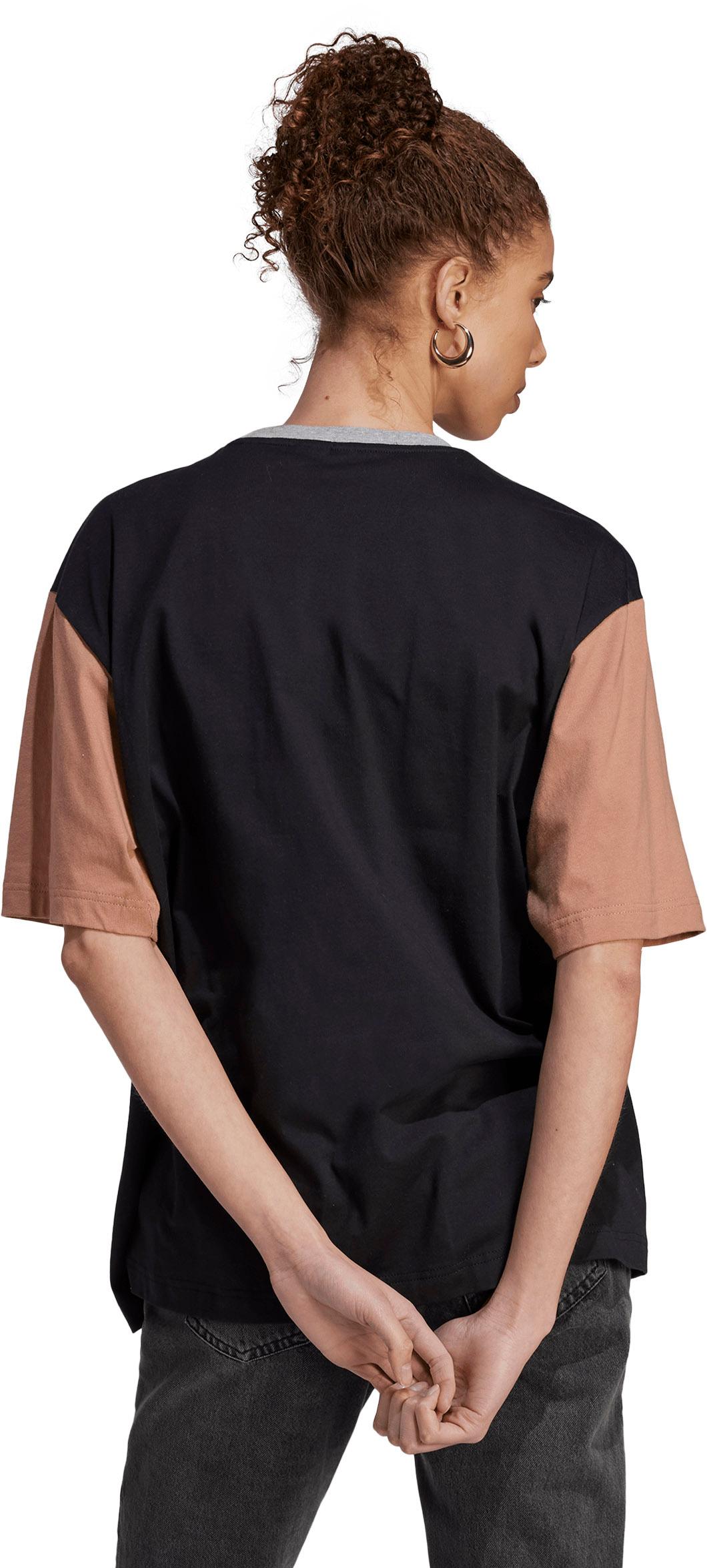 Adidas Boyfriend T-Shirt Damen black-clay strata-medium grey  