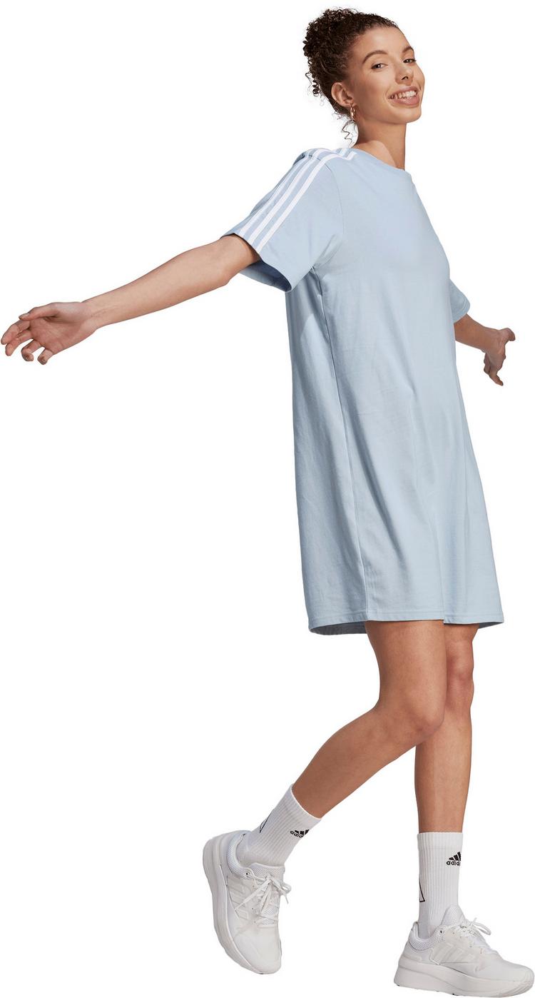 adidas adidas 3S Boyfriend Jerseykleid Damen - wonder blue-white - 2 | SportScheck