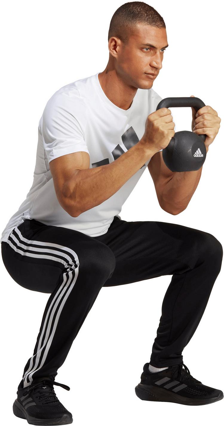 adidas adidas TRAIN ESSENTIALS 3-STREIFEN Trainingshose Herren - black-white - 2 | SportScheck