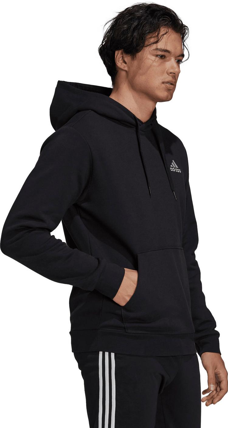 adidas adidas Essentials Feelcozy Hoodie Herren - black-white - 2 | SportScheck