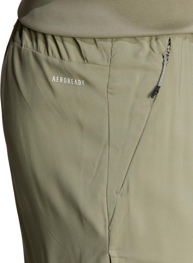 adidas adidas Train Icons 3-Streifen Funktionsshorts Herren - silver pebble-pulse lime-white - 3 | SportScheck