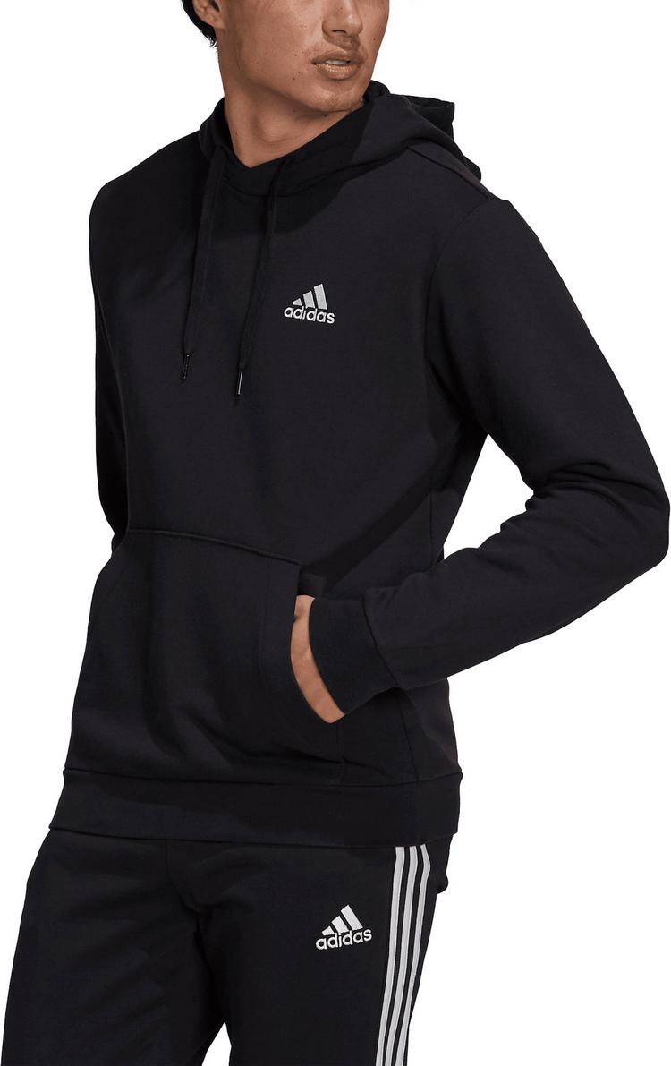 adidas adidas Essentials Feelcozy Hoodie Herren - black-white - 3 | SportScheck