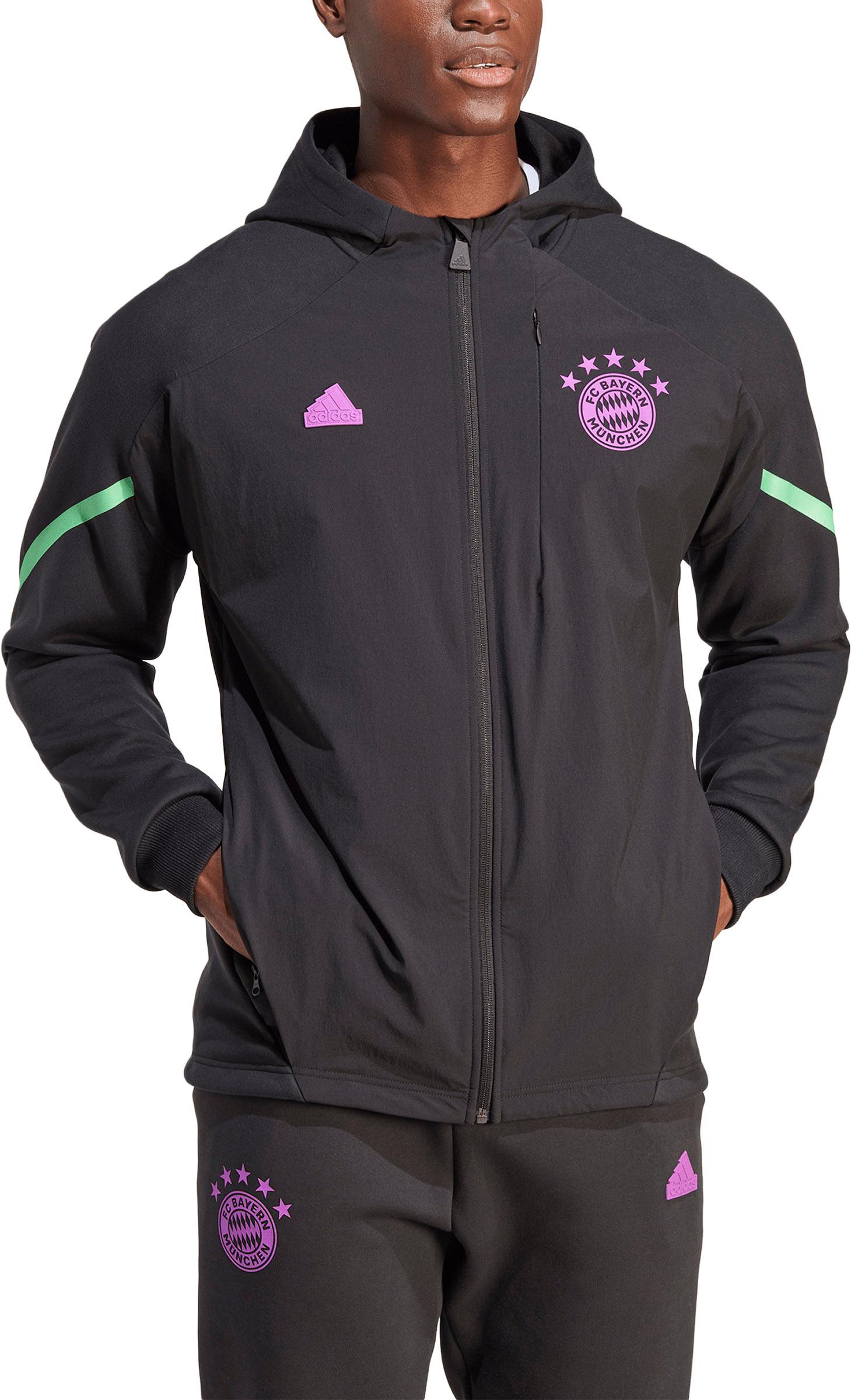 Adidas FC Bayern München Funktionsjacke Herren black-shock purple 
