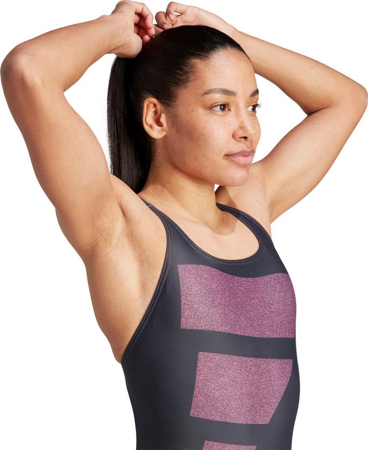 adidas adidas BIG BARS SUIT Schwimmanzug Damen - carbon-pink fusion - 4 | SportScheck