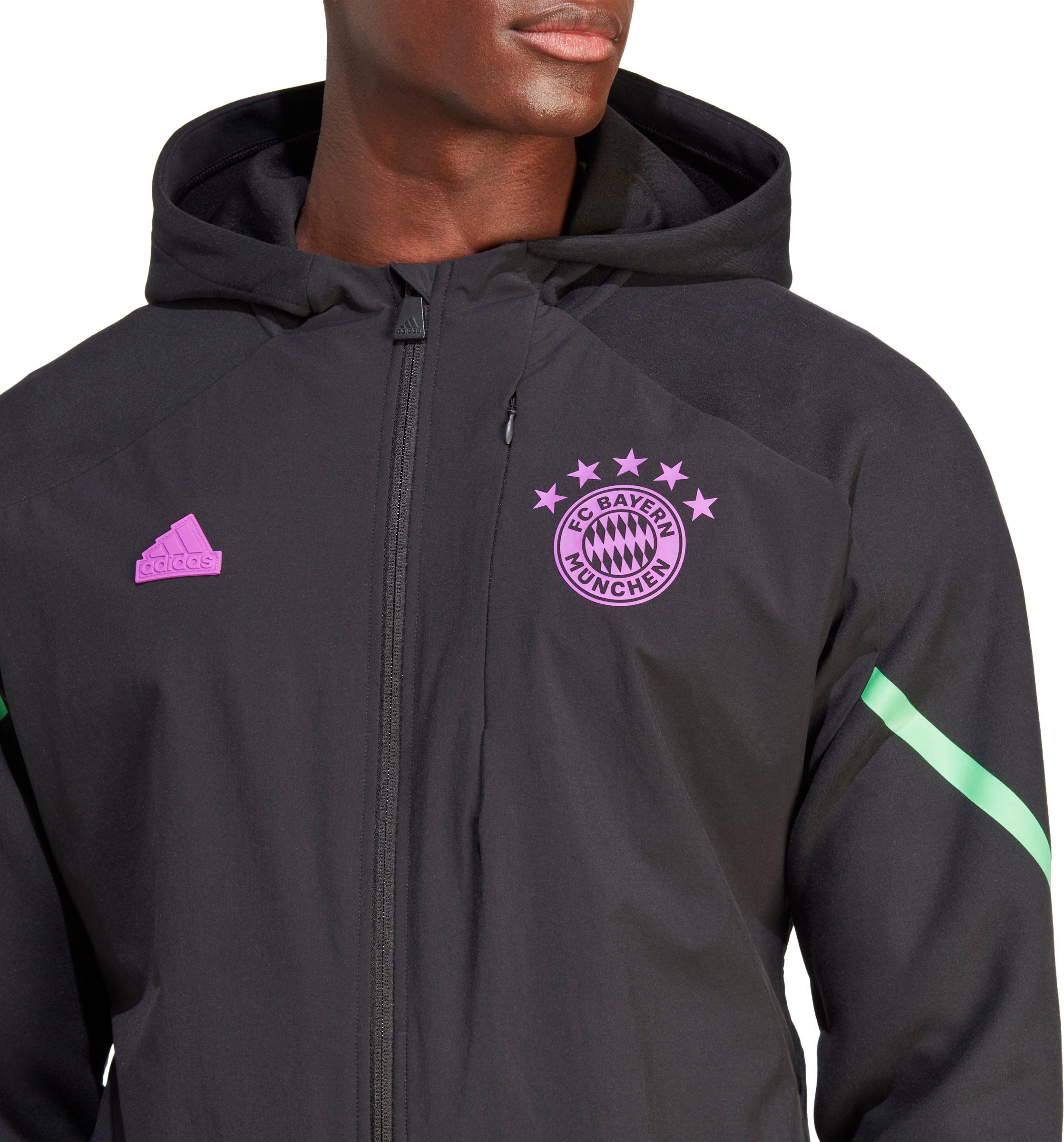 Adidas FC Bayern München Funktionsjacke Herren black-shock purple  