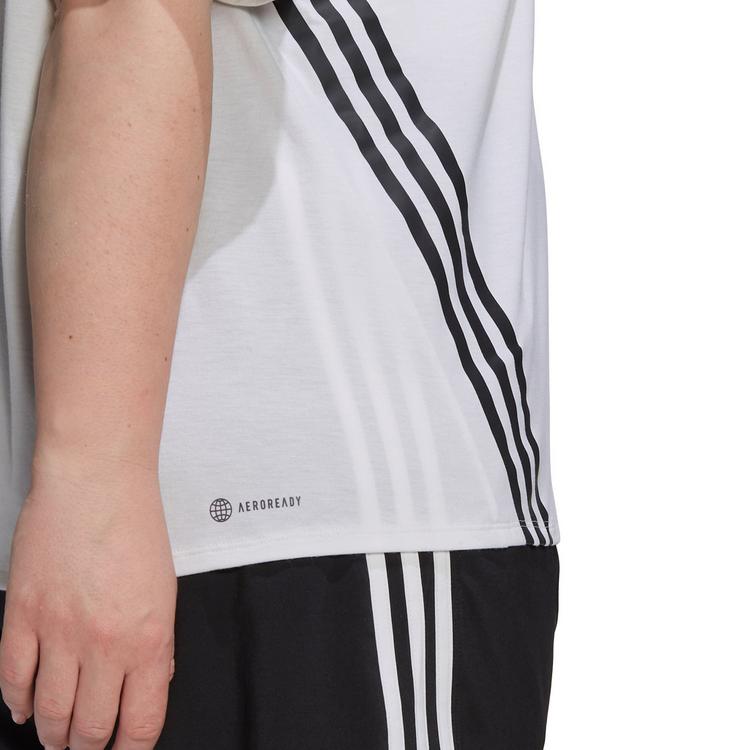adidas adidas 3Streifen Funktionsshirt Damen - white-black - 5 | SportScheck