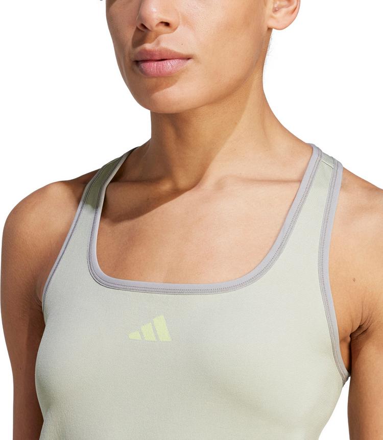 adidas adidas AEROKNIT Funktionstank Damen - ch solid grey-pulse lime - 6 | SportScheck