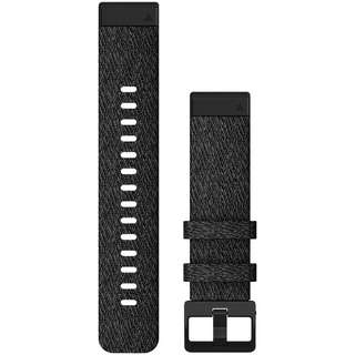 Garmin Fenix 6S 20mm QuickFit Hthr Nylon Band Armband schwarz