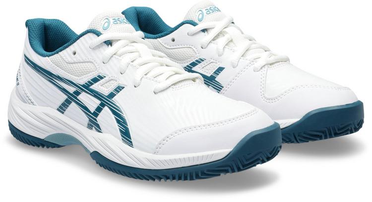 ASICS ASICS GEL-GAME 9 GS CLAY Tennisschuhe Kinder - white-restful teal - 4 | SportScheck